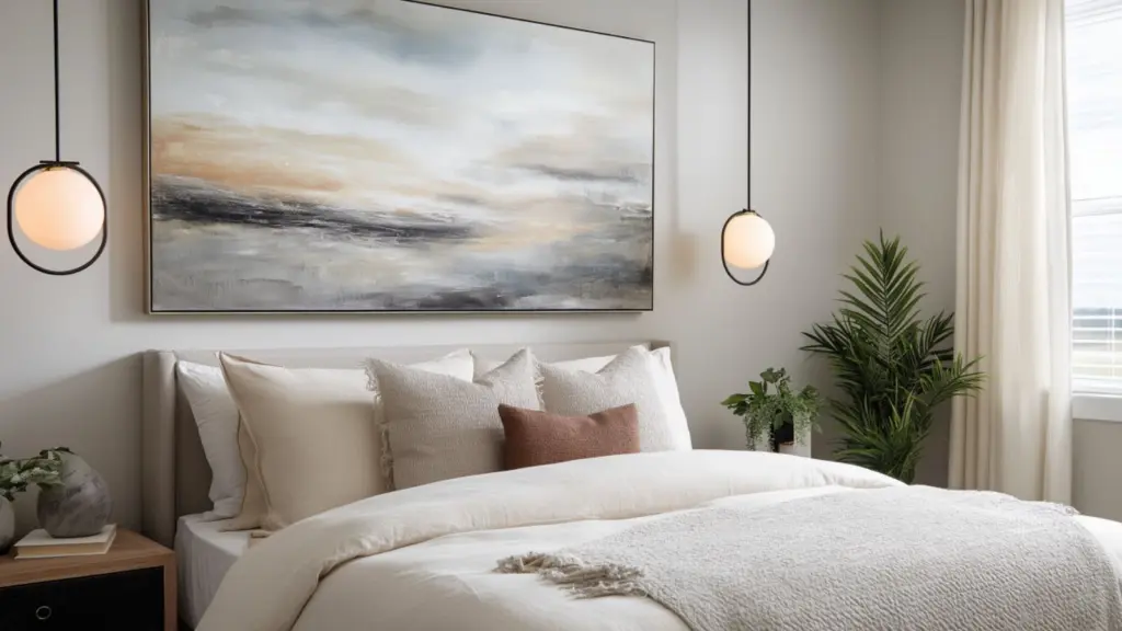 Large Canvas Bedroom Art for Statement Wall Decor