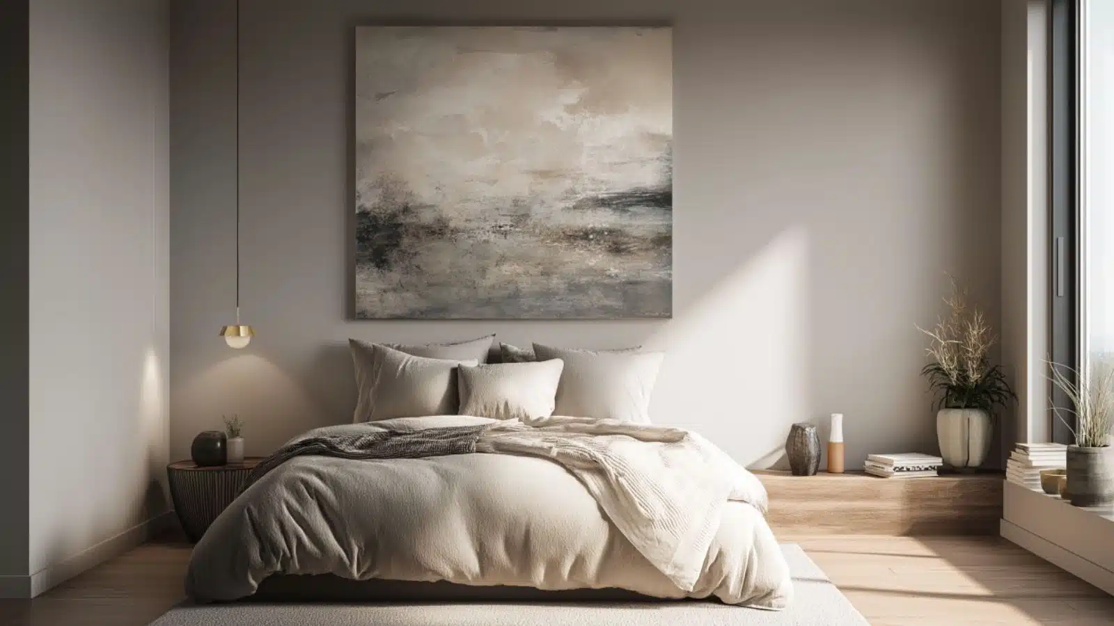 Large Canvas Bedroom Art for Statement Wall Decor