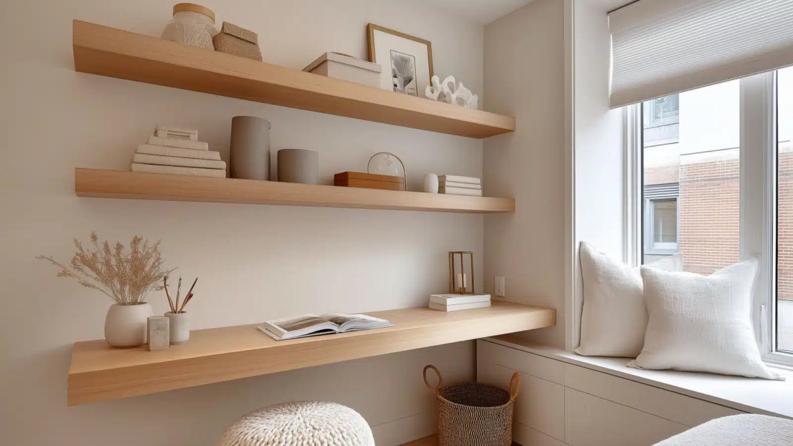 DIY Floating Bedroom Desk Ideas for Tiny Rooms