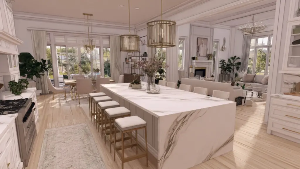Big and Realistic Bloxburg Kitchen Ideas for Dreamy Mansion Builds