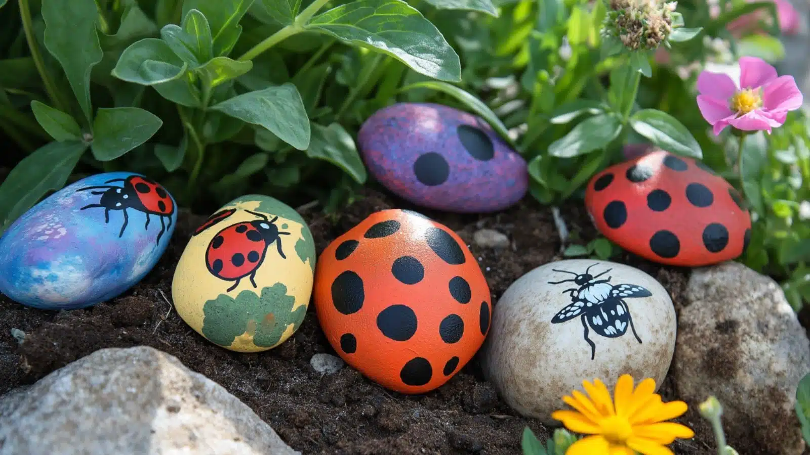 Colorful Garden Crafts DIY with Painted Rocks and Signs: Brighten Up Your Outdoor Decor