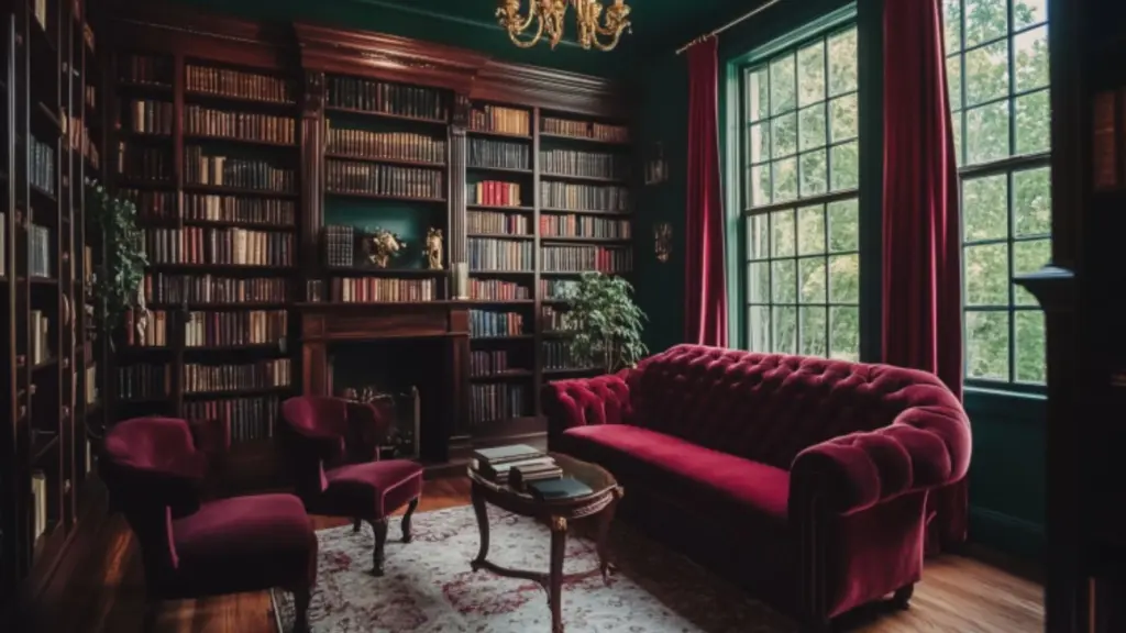 Sophisticated Dark Academia Interior for Home Libraries: Create a Timeless, Thoughtful Reading Space