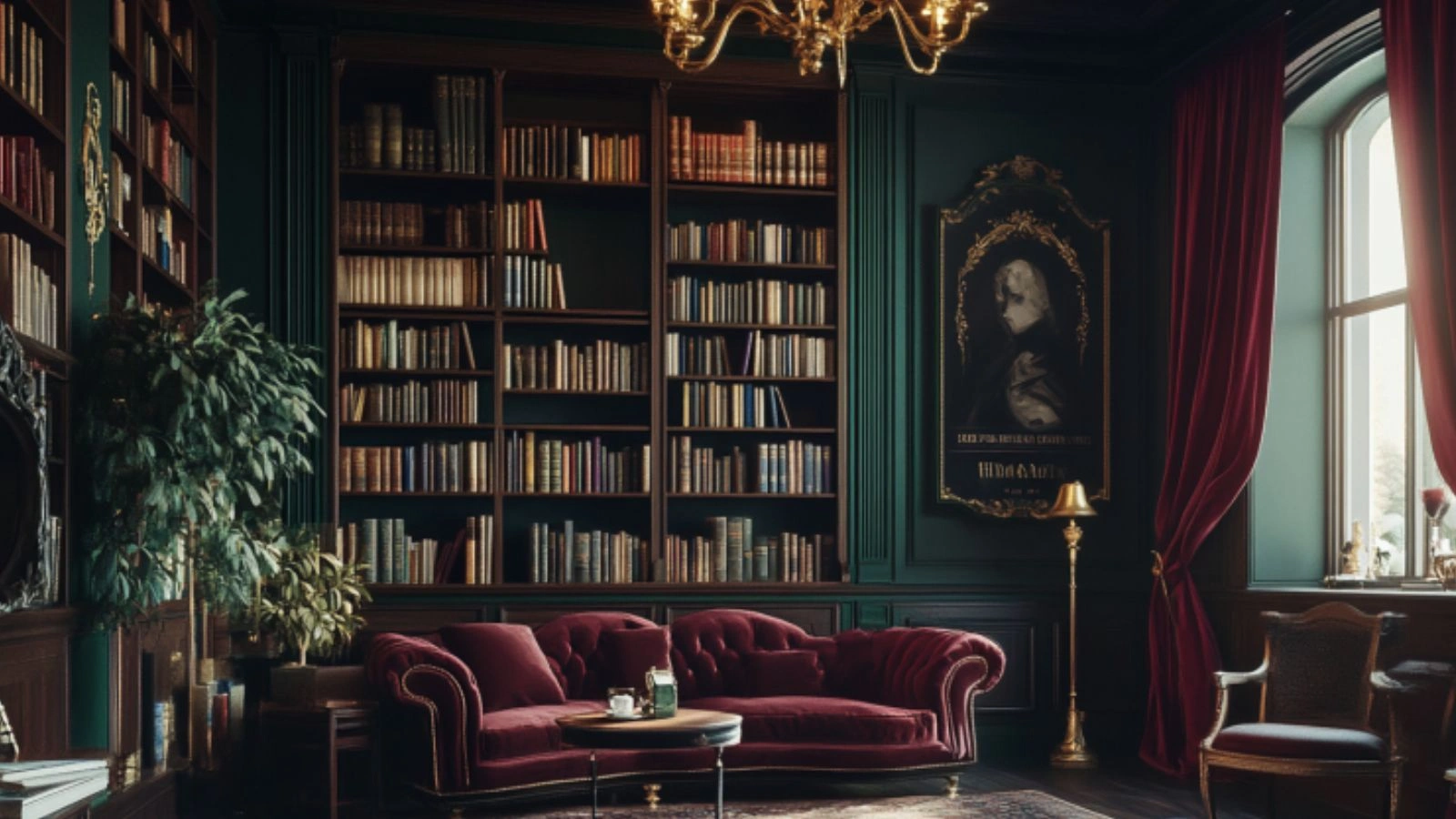 Sophisticated Dark Academia Interior for Home Libraries: Create a Timeless, Thoughtful Reading Space