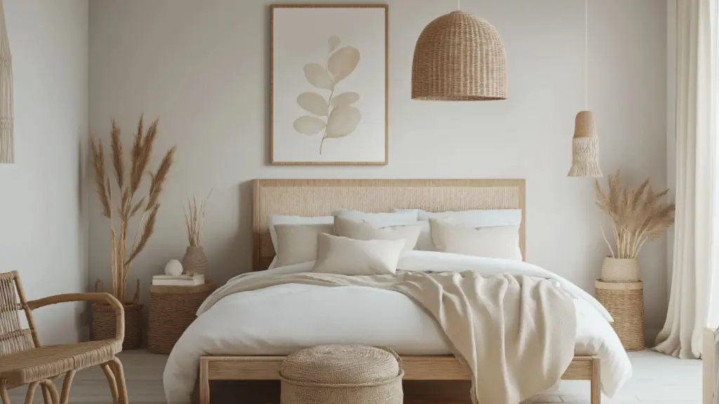 Elegant Fall Bedroom Decor Ideas with Gold Accents and Neutral Tones