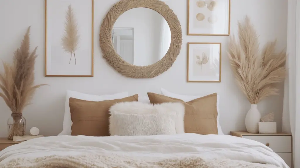 Elegant Fall Bedroom Decor Ideas with Gold Accents and Neutral Tones