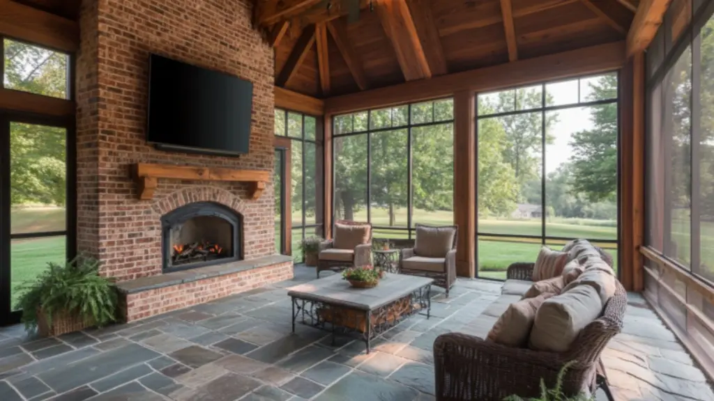 Elegant Screened In Porch Ideas Featuring Vaulted Ceilings for Stylish Outdoor Living