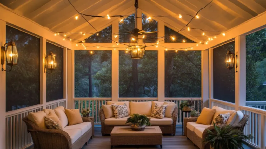 Elegant Screened In Porch Ideas Featuring Vaulted Ceilings for Stylish Outdoor Living