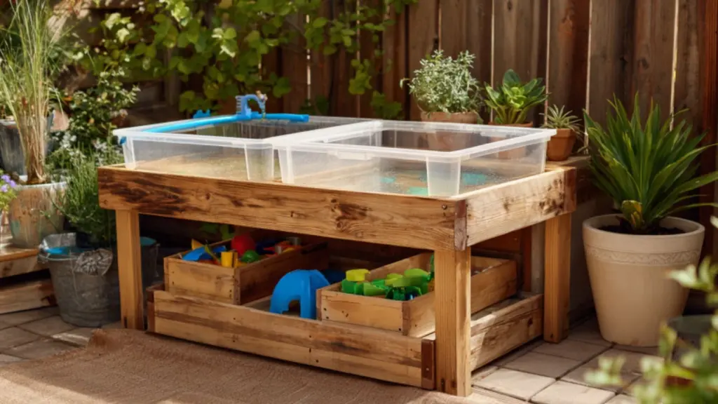Build Your Own DIY Water Table with Wood and Bins: A Fun and Functional Backyard Project