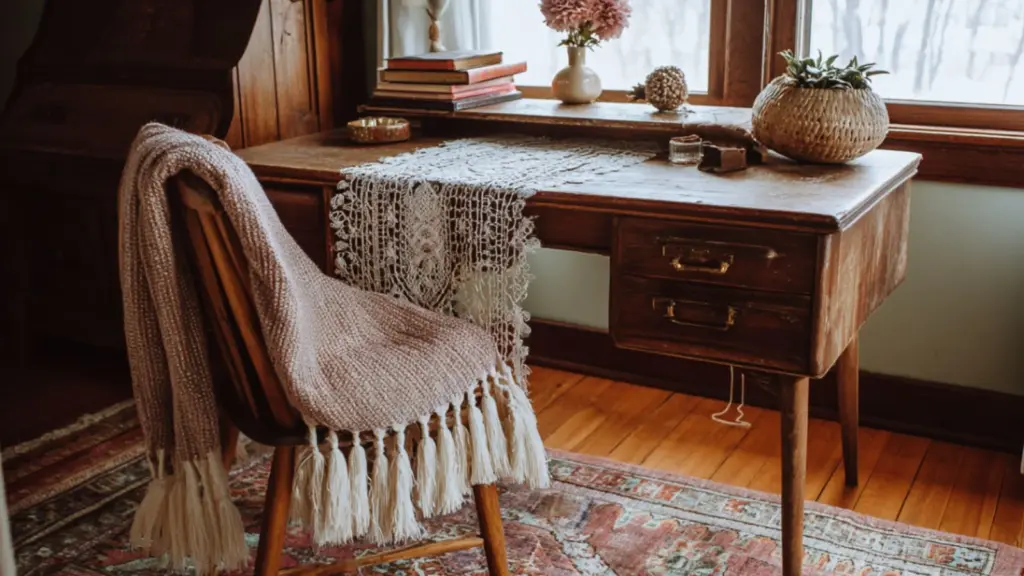 Vintage Wooden Desk Decor Ideas for Classic Home Style