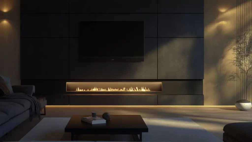 Transform Your Space with a Sleek Black Fireplace Wall for Modern Elegance