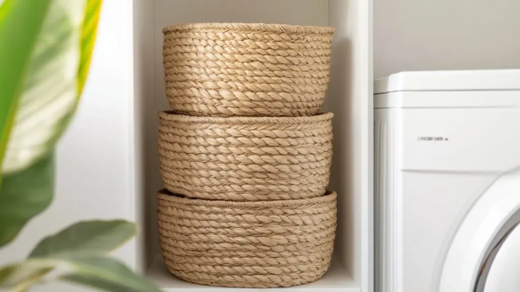 How to Build an Easy Vertical DIY Laundry Basket Storage Tower for Small Spaces