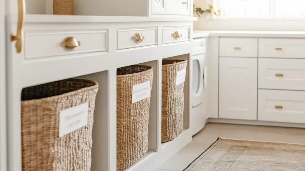 How to Build an Easy Vertical DIY Laundry Basket Storage Tower for Small Spaces
