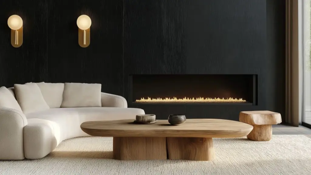 Transform Your Space with a Sleek Black Fireplace Wall for Modern Elegance