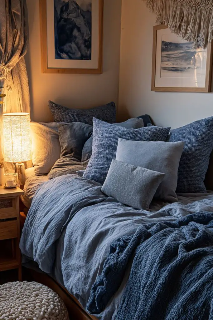 Create Cozy Blue Dorm Vibes: Relaxed College Living with Stylish Decor Ideas
