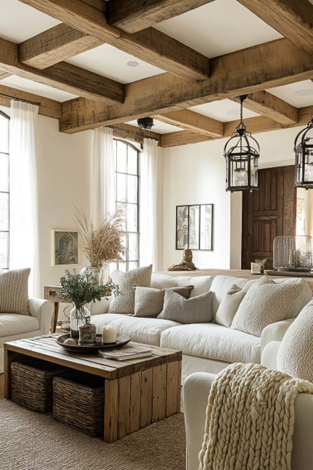 Transform Your Home with Country Farmhouse Living Room Style: Rustic ...