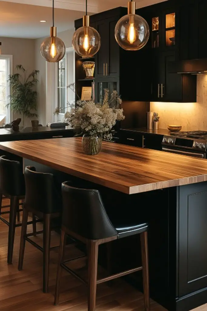 Budget-Friendly Black and Natural Wood Kitchen Upgrades That Transform Your Space