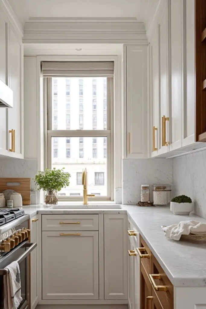 Bright & Chic Apartment Kitchen Aesthetic Refresh: Small Space Design Ideas That Shine