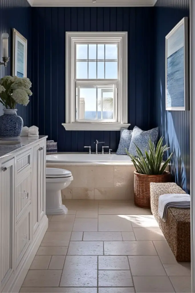 Coastal Pool Bathroom Ideas with Nautical Charm for Breezy, Beach-Inspired Living