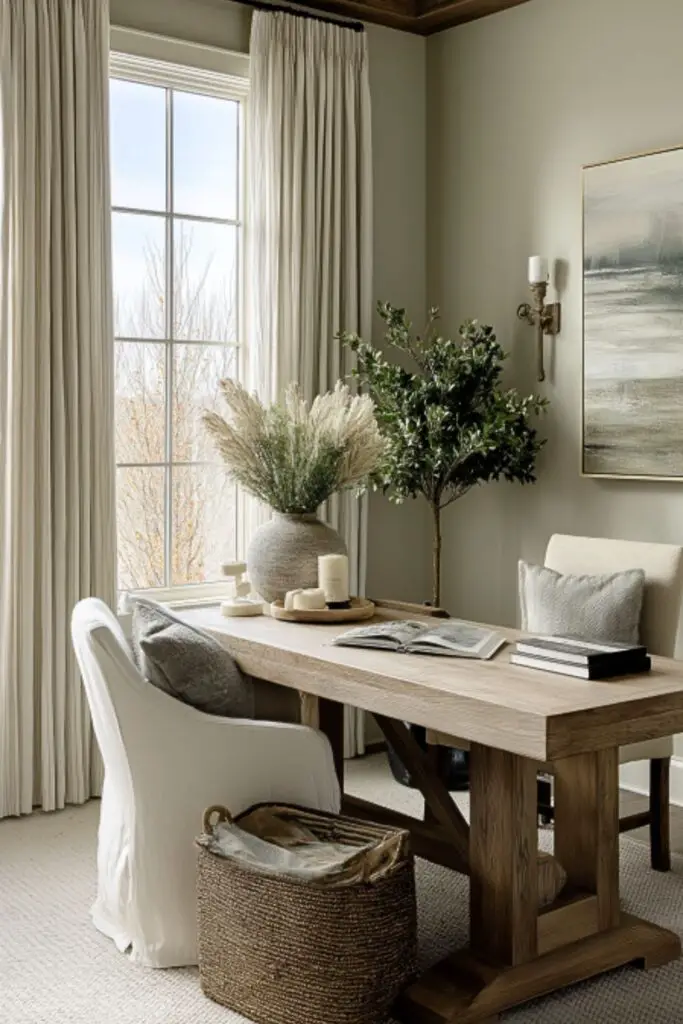 Rustic Cozy Home Office Ideas to Create a Relaxed and Productive Workday