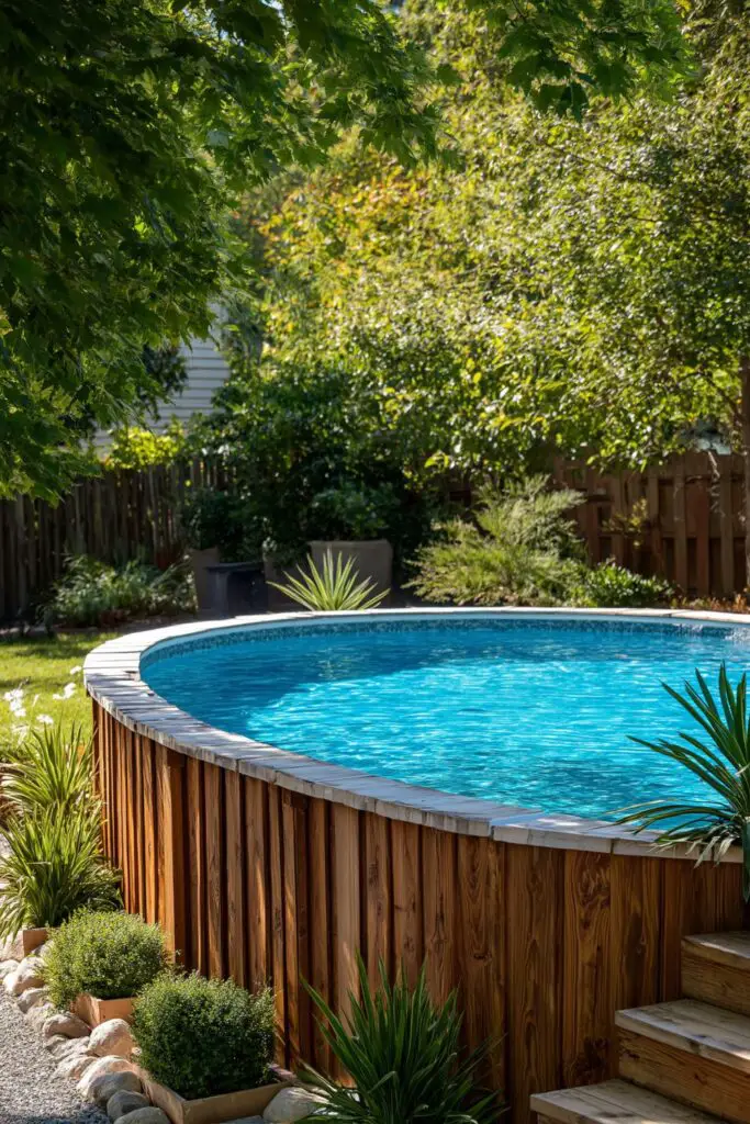 Easy DIY Oval Above Ground Pools That Look Custom Built and Beautifully Styled