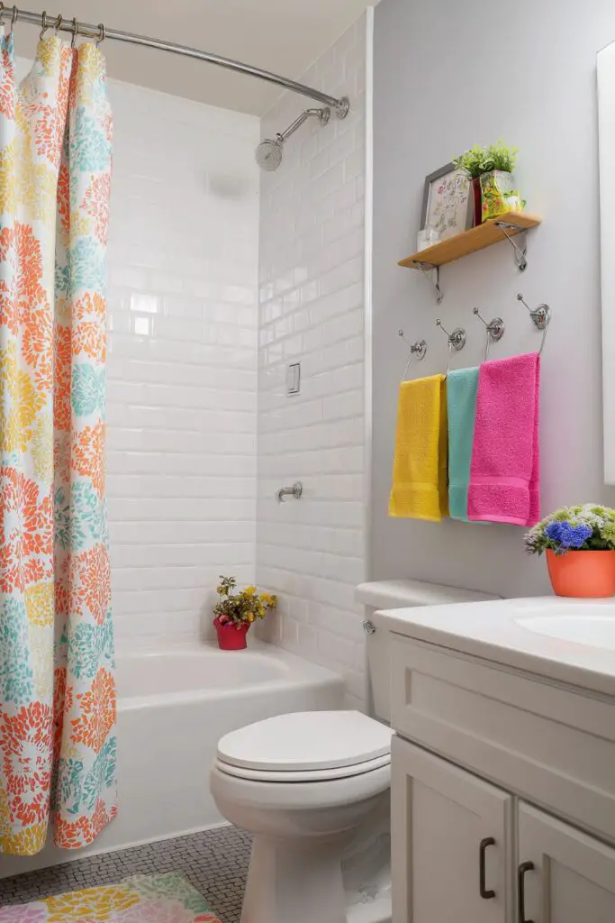 Cute and Creative Teen Bathroom Ideas with Colorful Decor That Pops with Personality