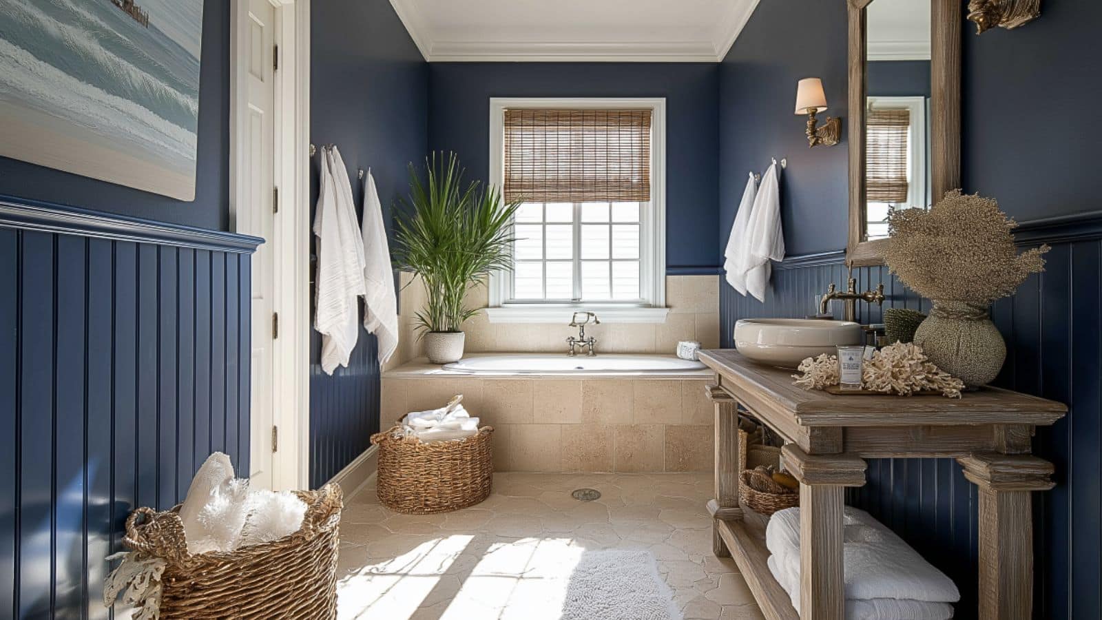 Coastal Pool Bathroom Ideas with Nautical Charm for Breezy, Beach-Inspired Living
