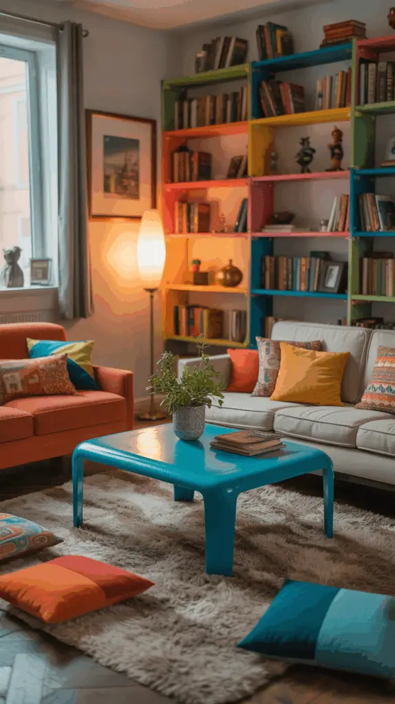 Colorful College Living Room Decor Ideas That Pop on a Budget