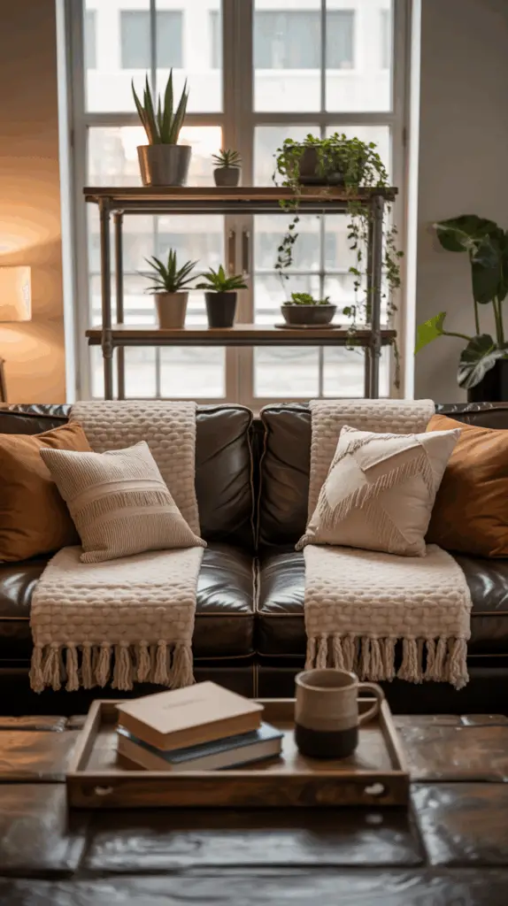 Industrial Farmhouse Living Room Ideas with Rustic Charm