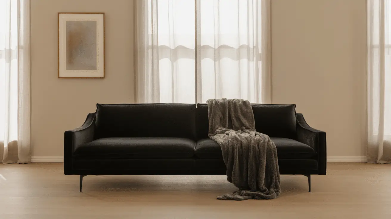 Minimalist Black Couch Living Room Ideas for a Sleek and Clean Aesthetic