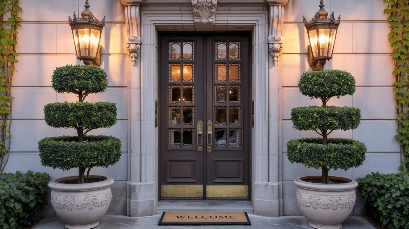 Designer Secrets for Styling a Double Door Entryway Like a Pro: Elegant Curb Appeal and Lasting First Impressions