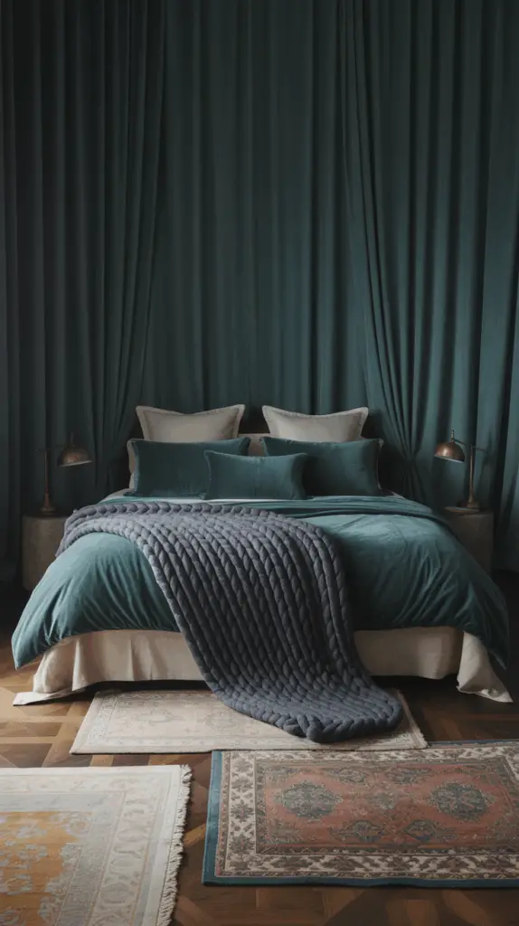 How to Style Moody Master Bedroom Décor with Rich, Layered Elegance
