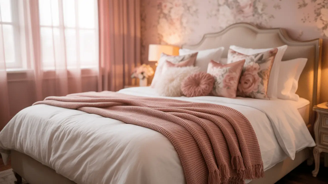 Dreamy Girly Pink Bedroom Looks with Floral Touches for a Romantic and Chic Retreat