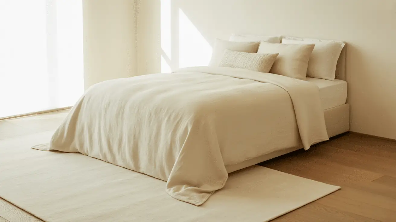Elegant Cream and White Bedroom Inspiration for Minimalist Home Lovers