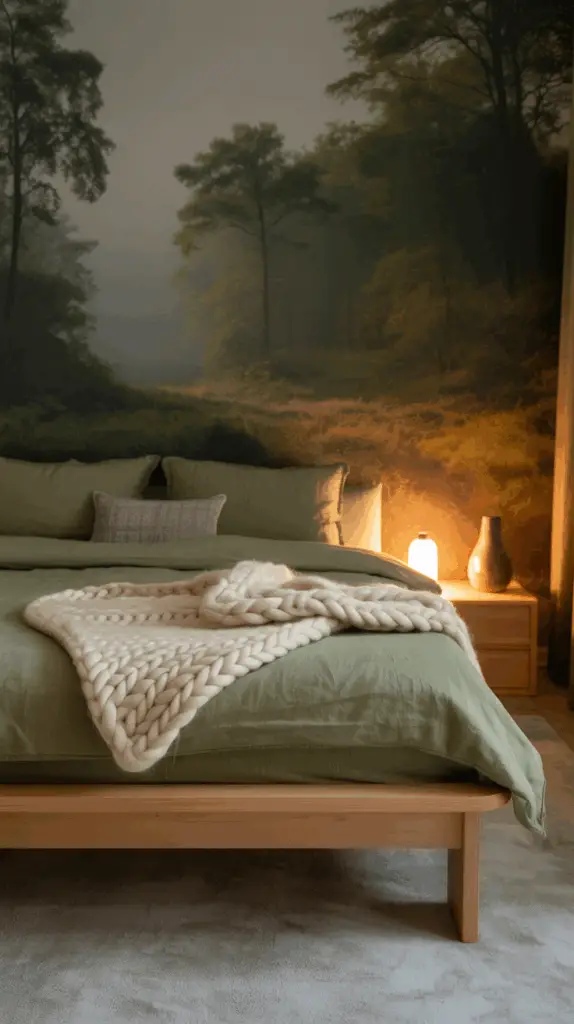 Scandinavian Forest Bedroom Ideas for Calm and Serene Vibes
