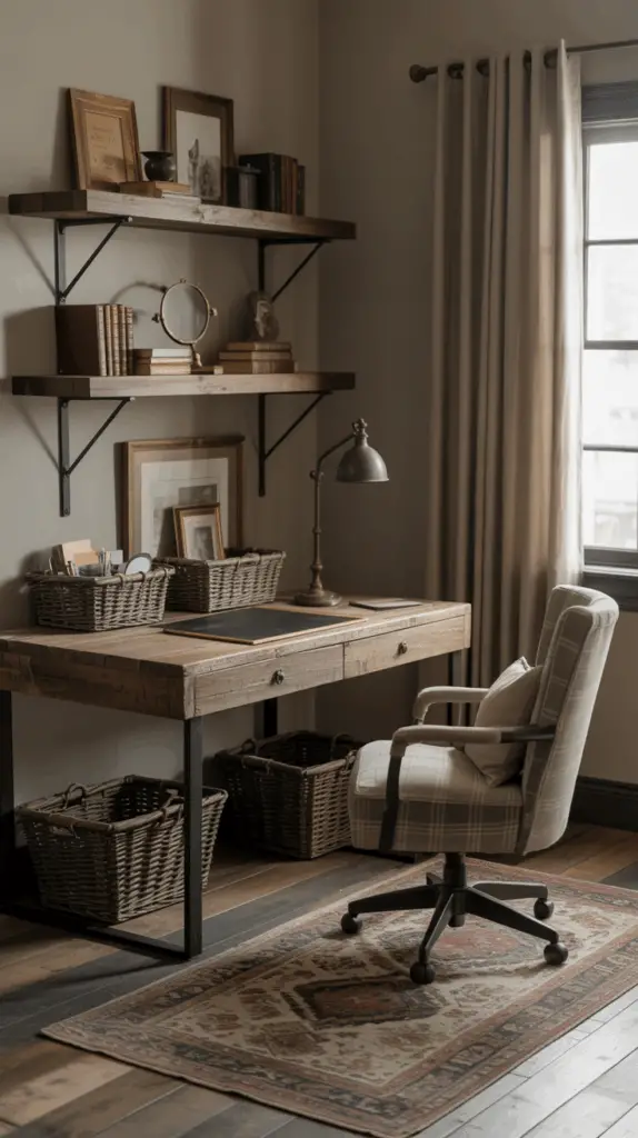Moody Farmhouse Office Aesthetic: Stylish Home Workspace Ideas