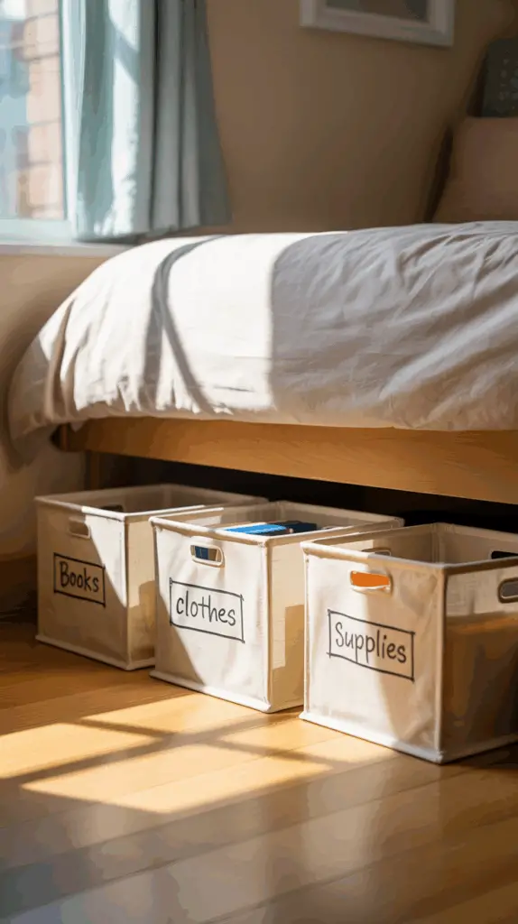 Cozy Dorm Bed Setup Ideas with Smart Under-Bed Organization That Saves Space