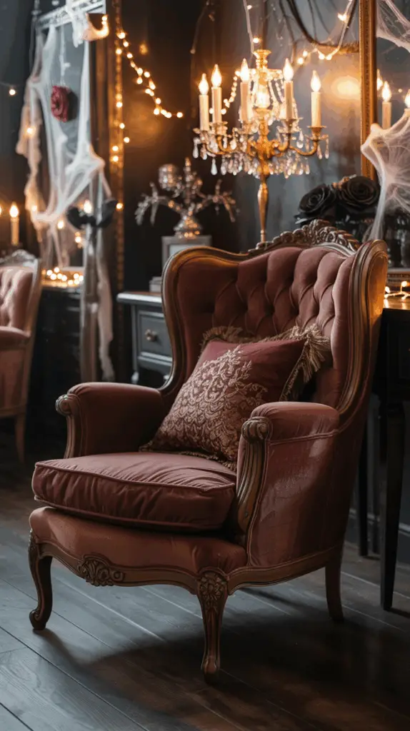 Glam Halloween Bedroom Decor Ideas for a Chic and Moody Makeover