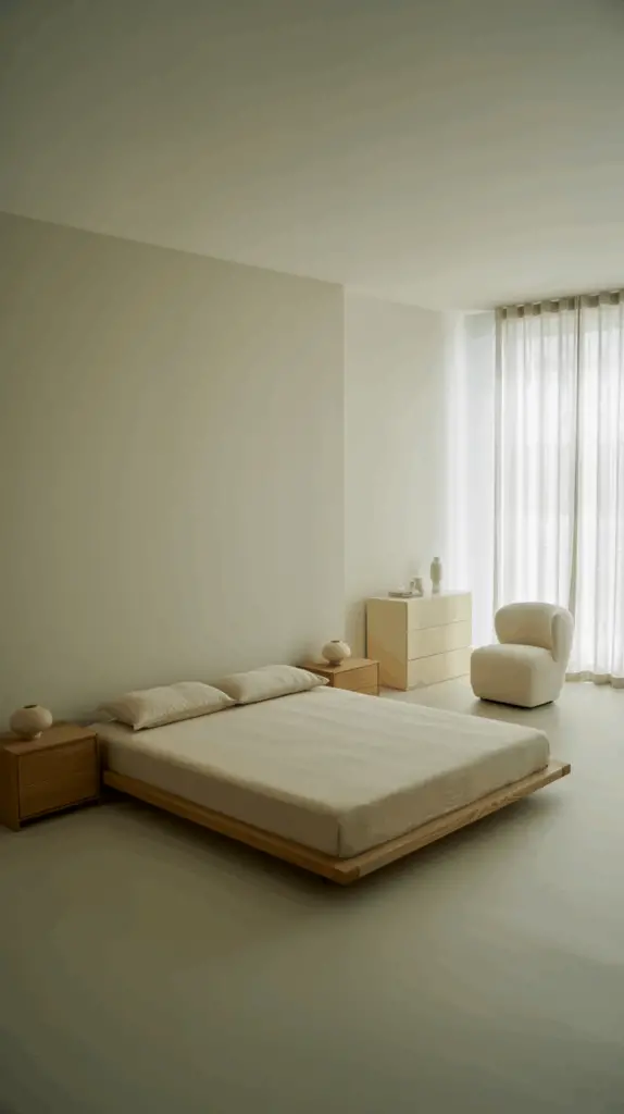 Elegant Cream and White Bedroom Inspiration for Minimalist Home Lovers