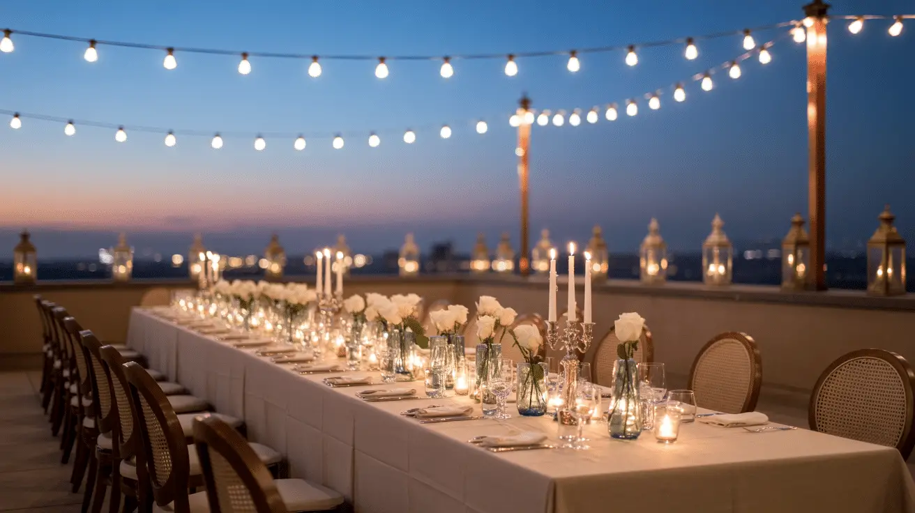 Elegant Rooftop Party Styling for Special Events: Sophisticated Ideas for an Unforgettable Evening