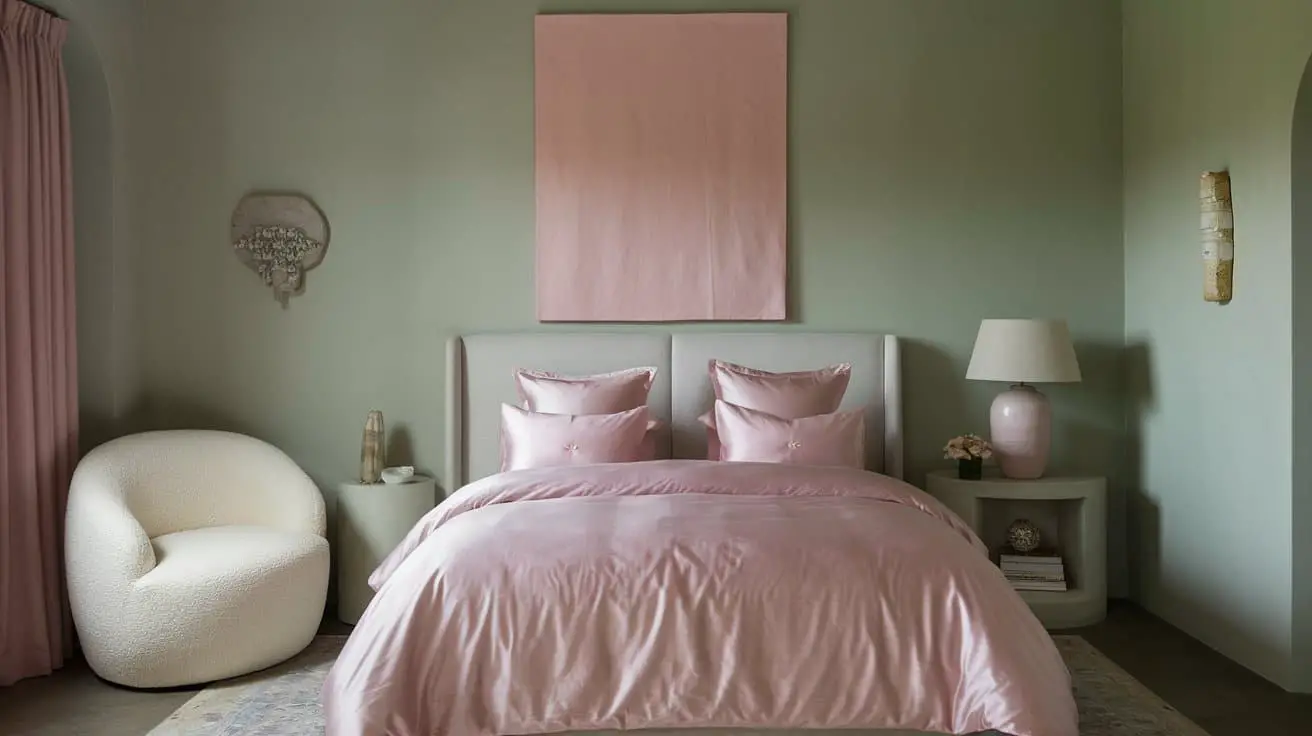 How to Create a Dreamy Sage Green and Pink Bedroom Retreat