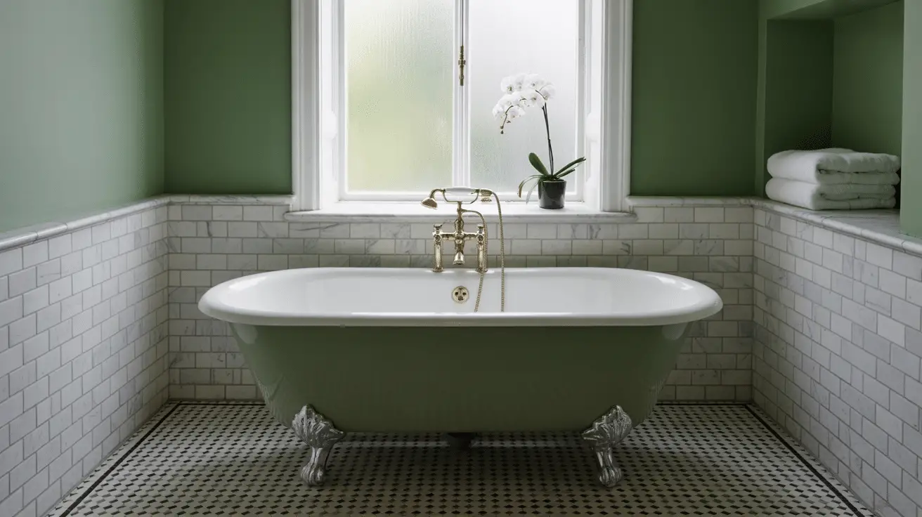 Cozy Up: Modern Meets Classic: Dark Green Bathroom Ideas for a Stylish Makeover