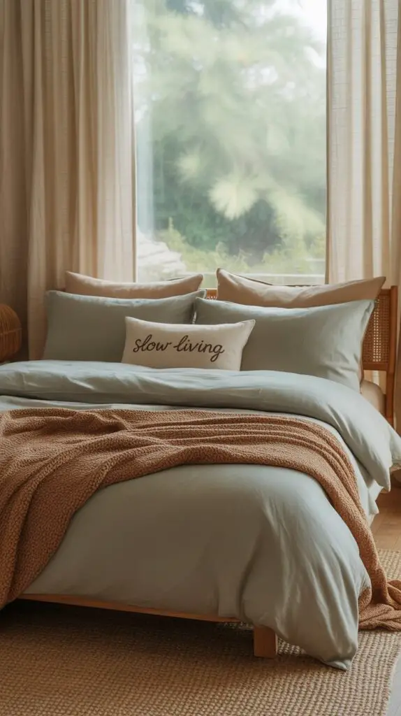 Sustainable Green and Brown Bedroom Decor Ideas for an Eco-Friendly, Cozy Retreat