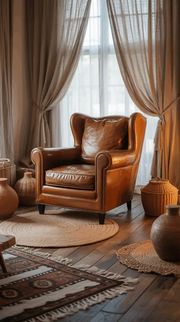 How to Design a Moody, Cozy Boho Living Room with Ambient Lighting