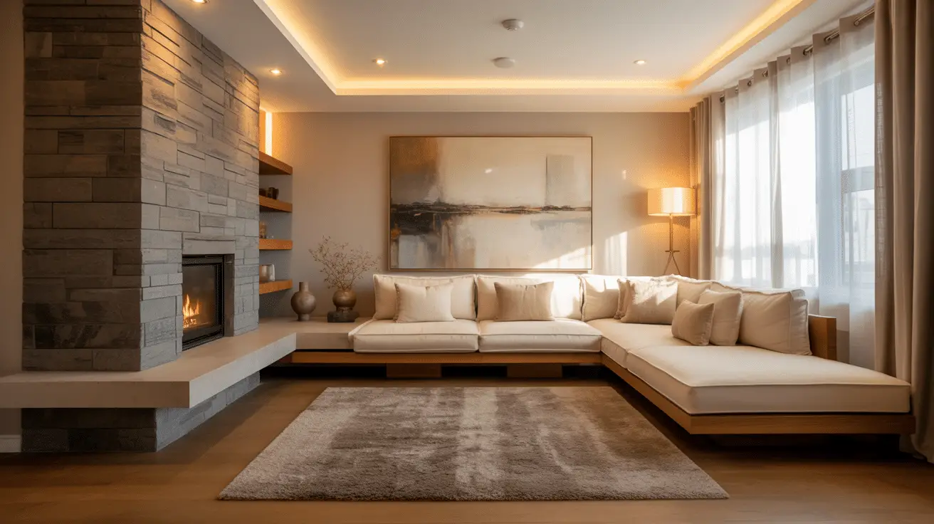 10 Genius Ways to Style an Awkward Living Room Layout with a Fireplace