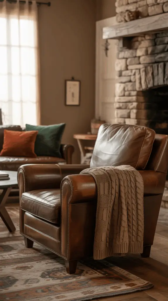 Discover the Charm of Warm Rustic Living Room Interiors: Create a Cozy, Timeless Space