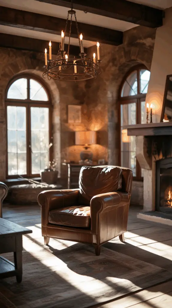 Discover the Charm of Warm Rustic Living Room Interiors: Create a Cozy, Timeless Space