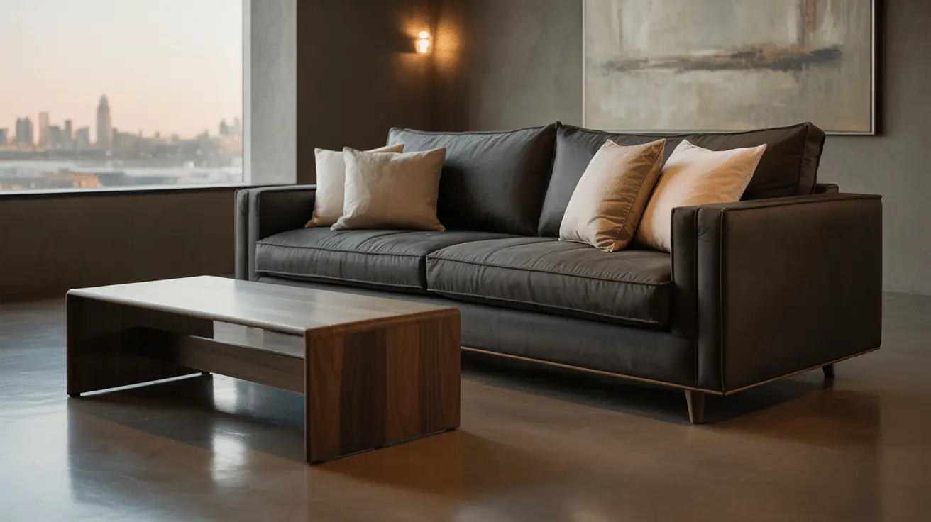 Luxury Dark Gray Couch Living Room Ambiance: Elevate Your Space with Sophistication and Comfort