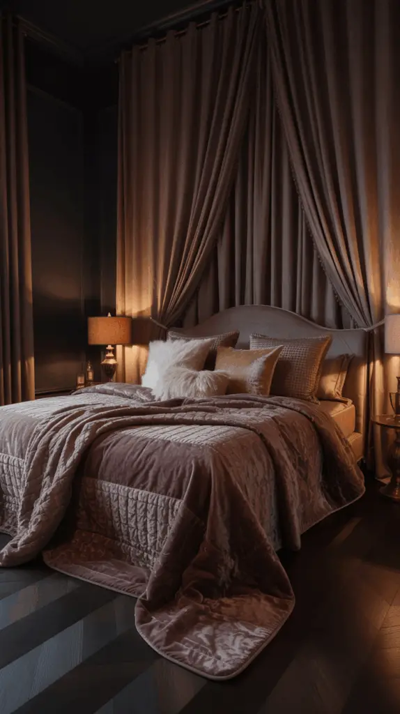 Embrace the Beauty of a Dark Romantic Bedroom: Create an Intimate, Cozy, and Luxurious Escape