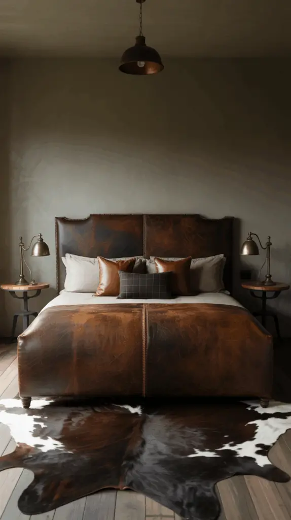 Dark Moody Western Bedroom Aesthetic Inspiration for Elevated Rustic Charm