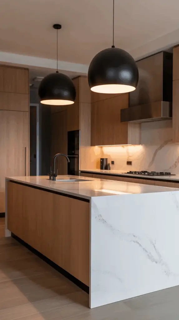 Sleek Modern Kitchen Ideas with Matte Black Fixtures and Lighting for a Timeless, Stylish Space
